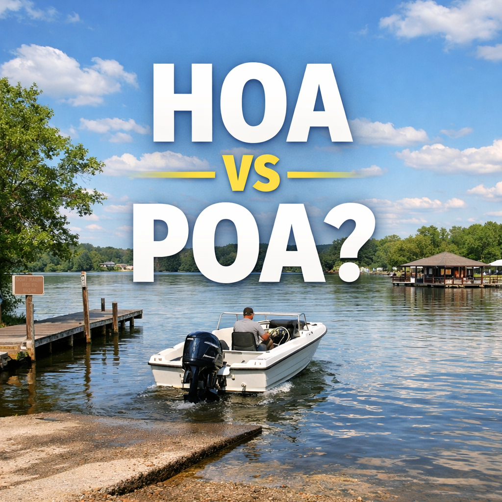 HOA vs. POA Around Cedar Creek Lake: What You Need to Know Before Buying